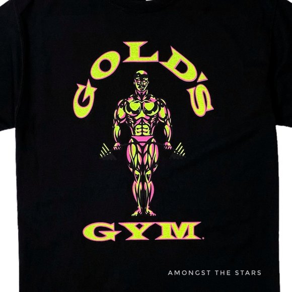 Rizado Galaxia Príncipe gold s gym t shirt Pertenece Generacion astronauta
